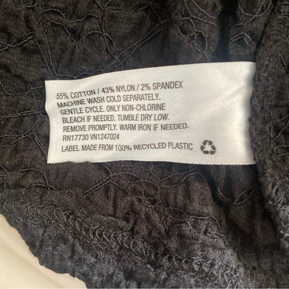 NWT Future Collective Black Textured Crop Top - Picture 9 of 13